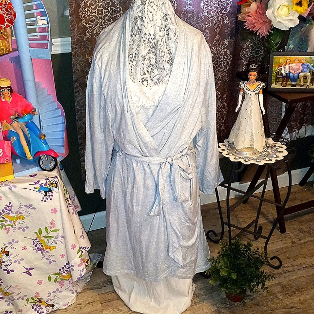 2piece sexy soft robe set 3x